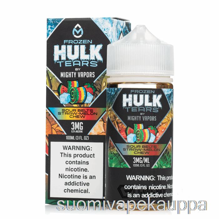 Vape Box Jäädytetyt Hapan Vyöt Olki Meloni Pureskelu - Hulk Kyyneleet - 100ml 0mg